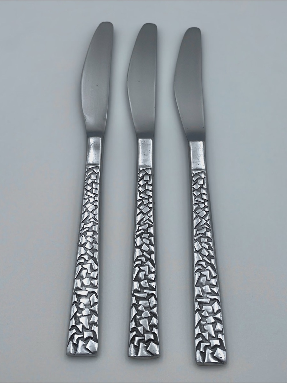 Vintage National Silver PAMPLONA 3 Stainless Steel Dinner Knives